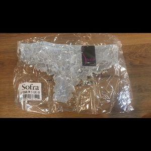 Light blue lace thong NWT size small